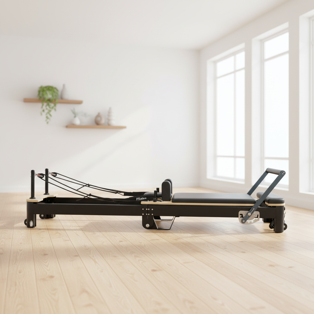 Pilates & Yoga Tina Fehrenbach - Custom Portable Foldable Aluminum Pilates Reformer
