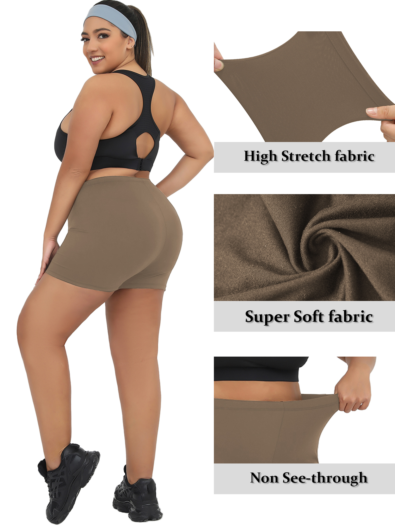 Plus Size Women's High Elastic - Pilates Yoga Outfit 评论和价格