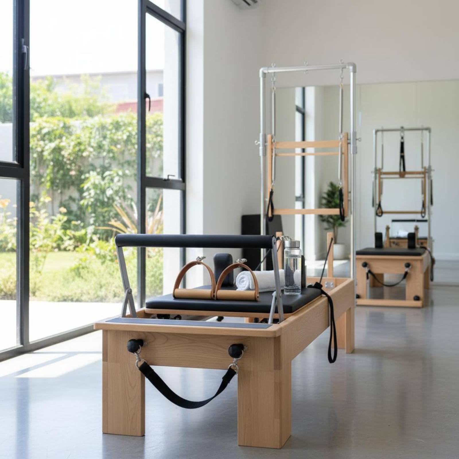 2 Pieces Leather Wood Handles  - Pilates & Yoga Tina Fehrenbach 评论和价格