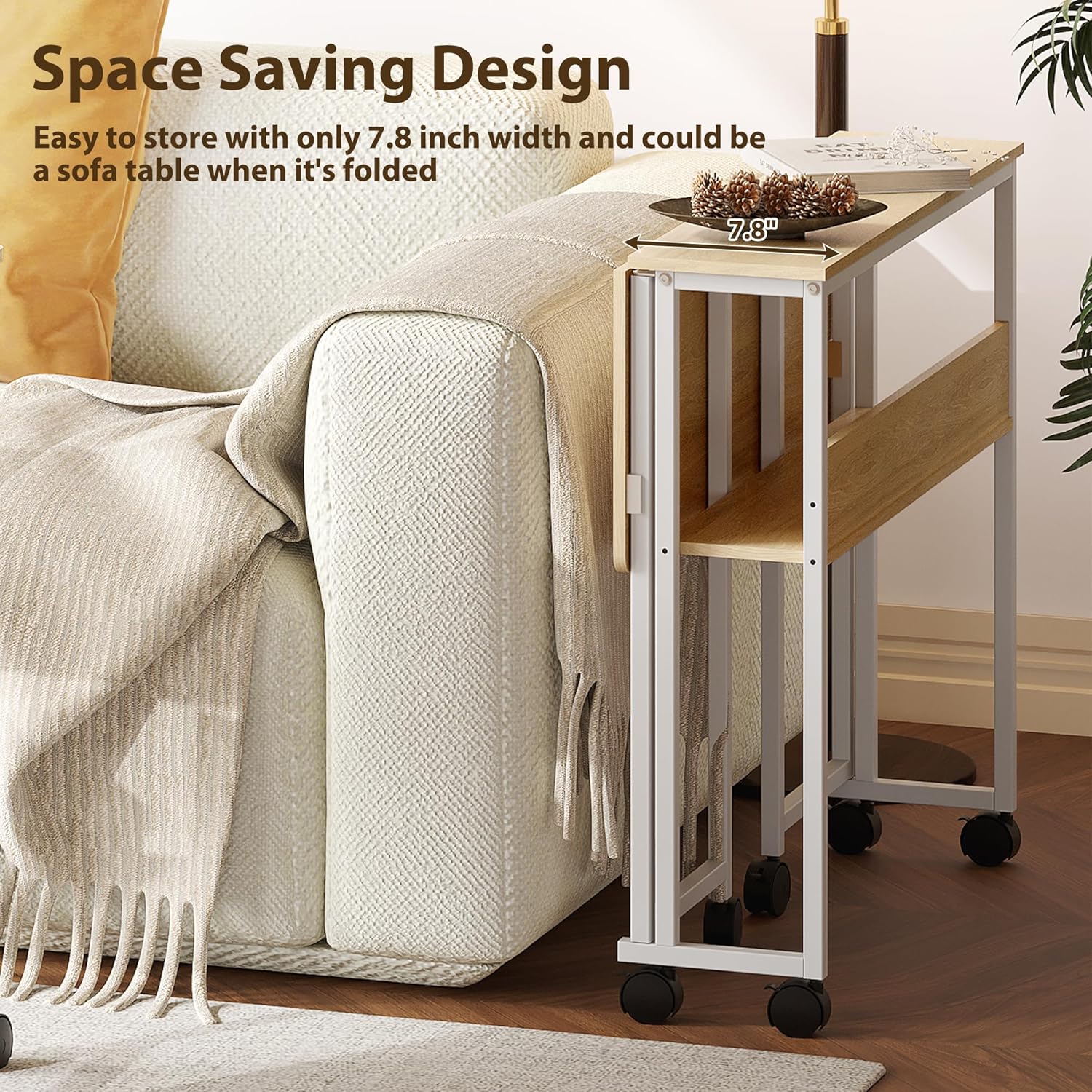 Folding Desk with Storage Shel - Inversion Table Fold 评论和价格
