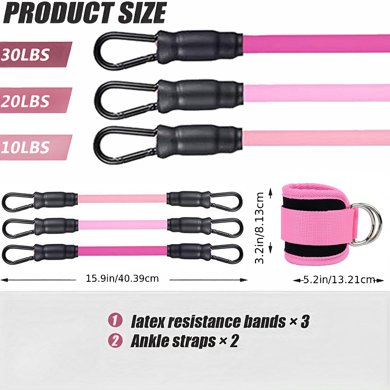 Ankle Straps Resistance Bands  - Pilates Yoga Board 评论和价格