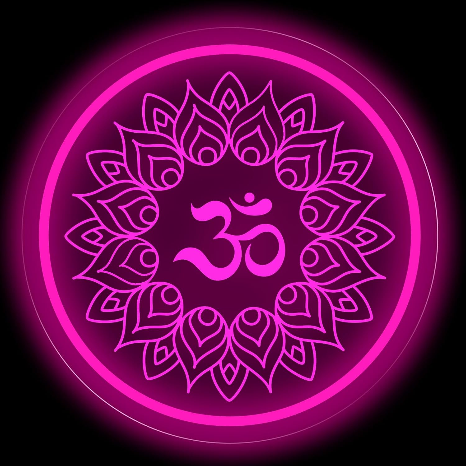 Om Mandala Neon Sign USB Power - Pilates Yoga Gifts 评论和价格