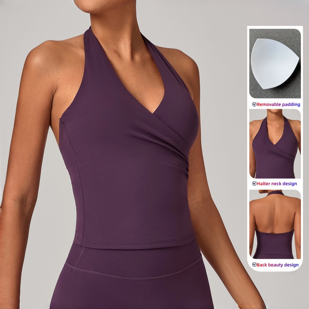 New Women's Yoga Vest Tight Ba - Pilates V Yoga 评论和价格