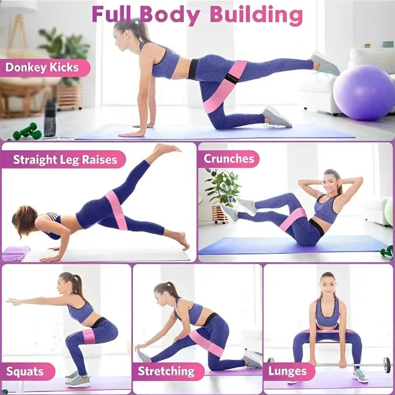 3Pcs Fabric Resistance Hip Boo - Pilates Yoga Board 评论和价格