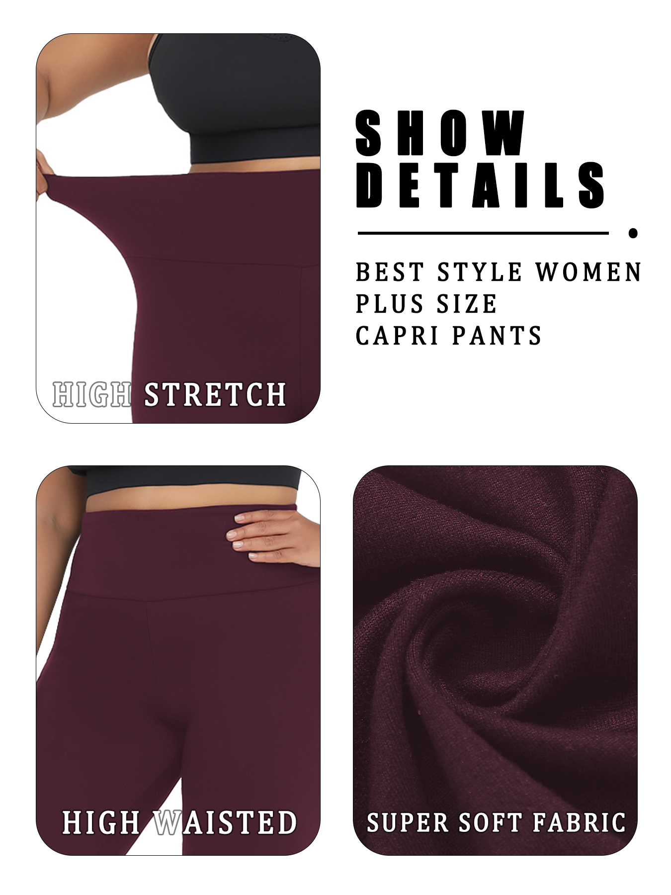 Plus Size Women's High Waisted - Pilates Yoga Outfit 评论和价格