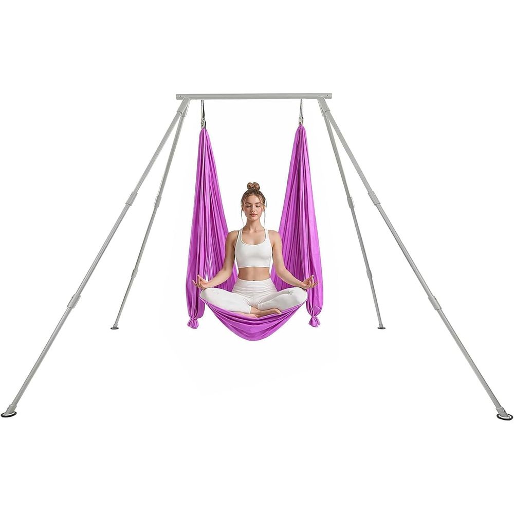 Yoga Stand with Aerial Silks,  - Aerial Silk Hammock 评论和价格