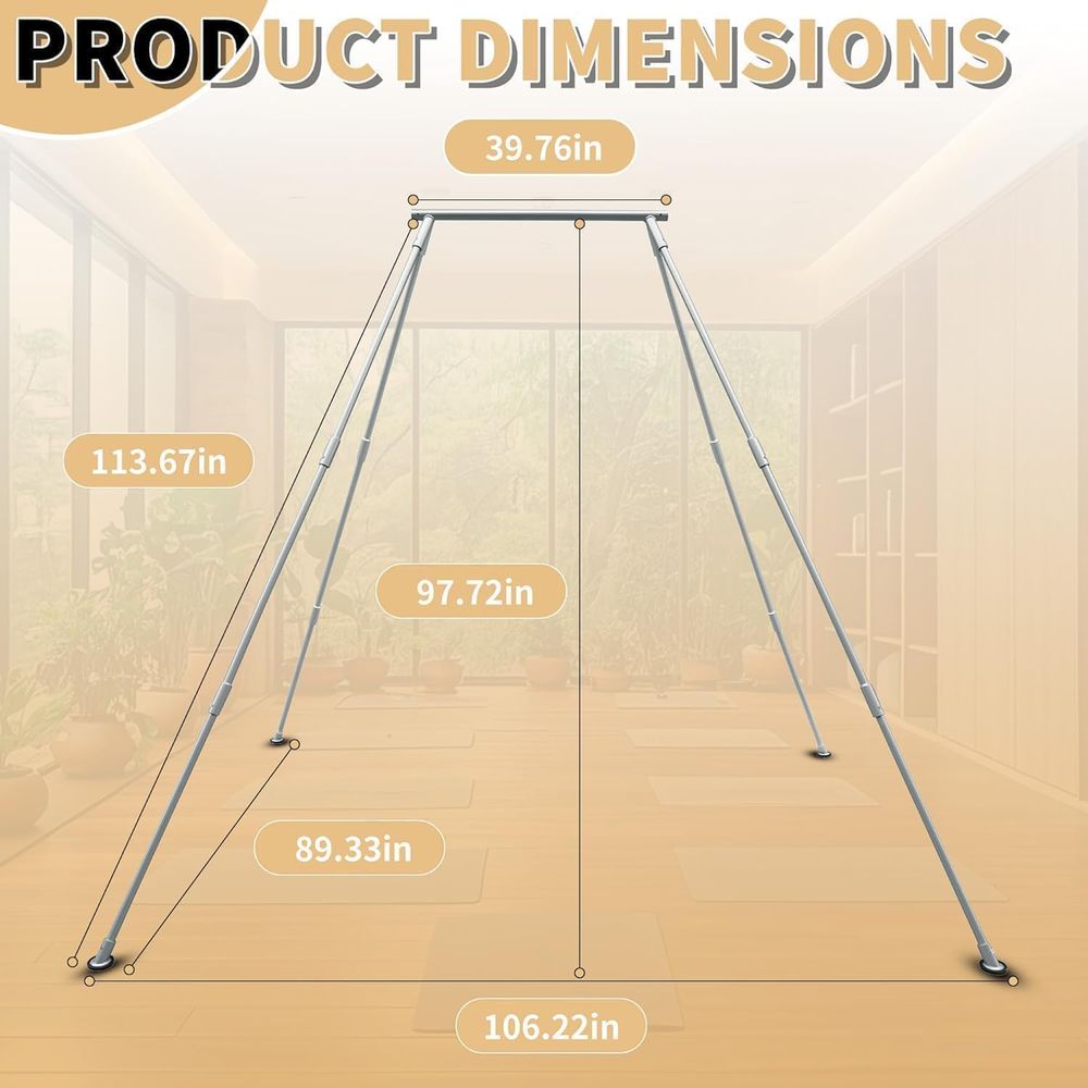 Yoga Stand with Aerial Silks,  - Aerial Silk Hammock 评论和价格