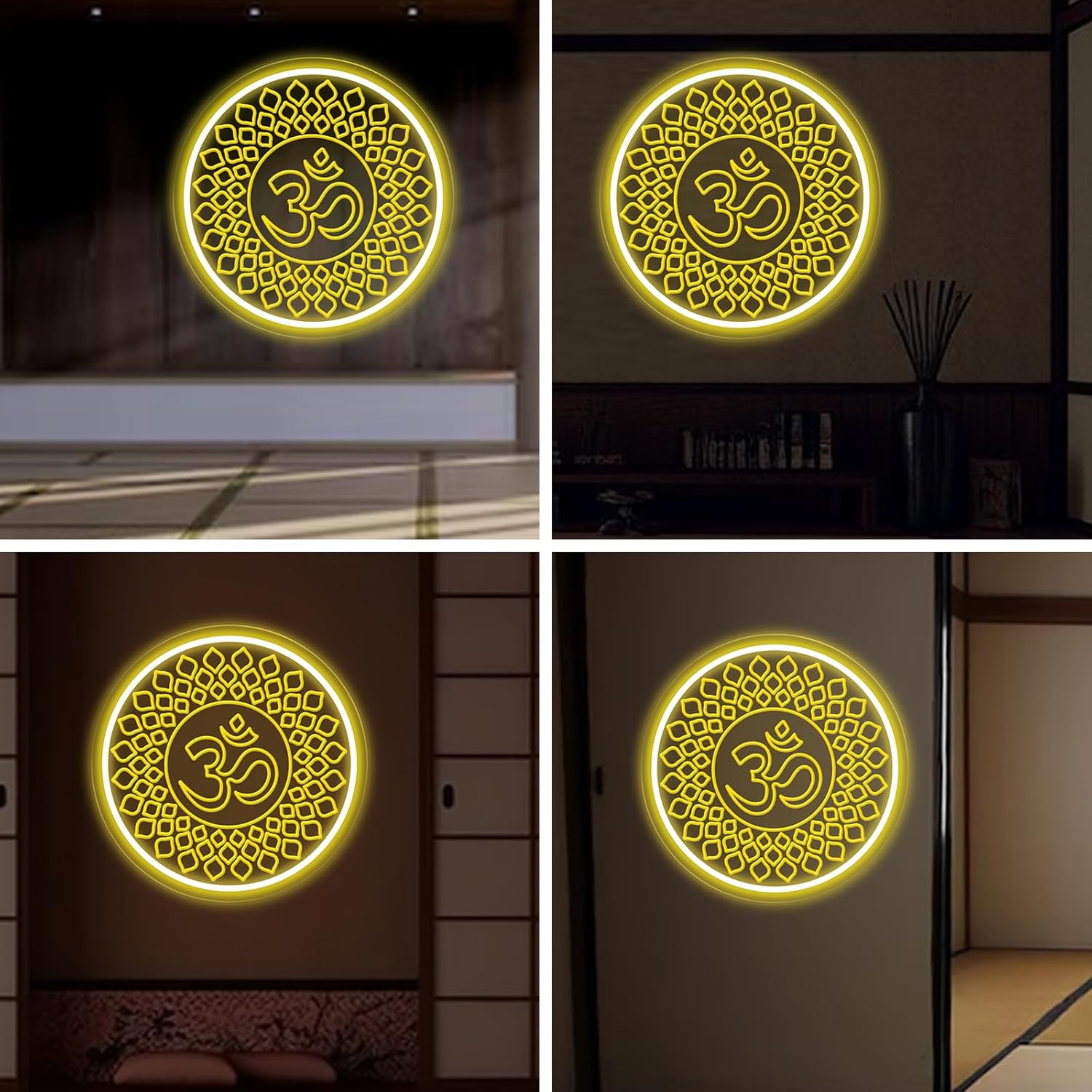 Om Buddha Neon Sign USB Powere - Pilates Yoga Gifts 评论和价格