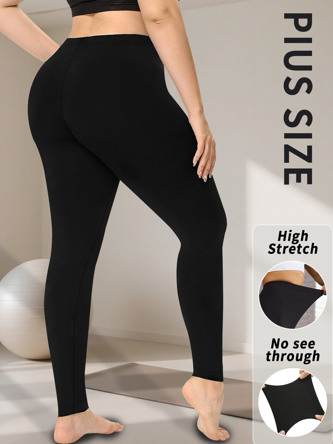 Plus Size Super Soft Sport Leg - Pilates Yoga Outfit 评论和价格