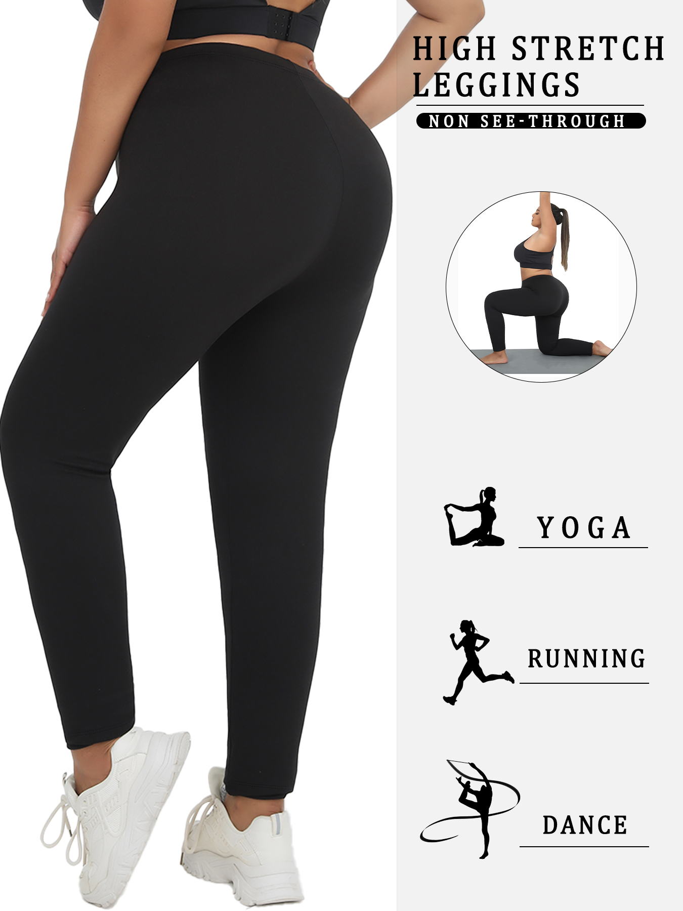 Plus Size Super Soft Sport Leg - Pilates Yoga Outfit 评论和价格