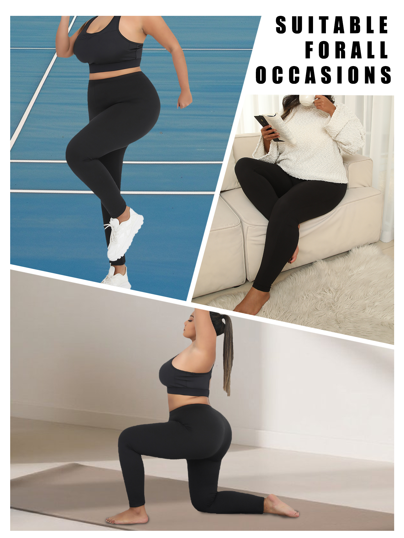 Plus Size Super Soft Sport Leg - Pilates Yoga Outfit 评论和价格