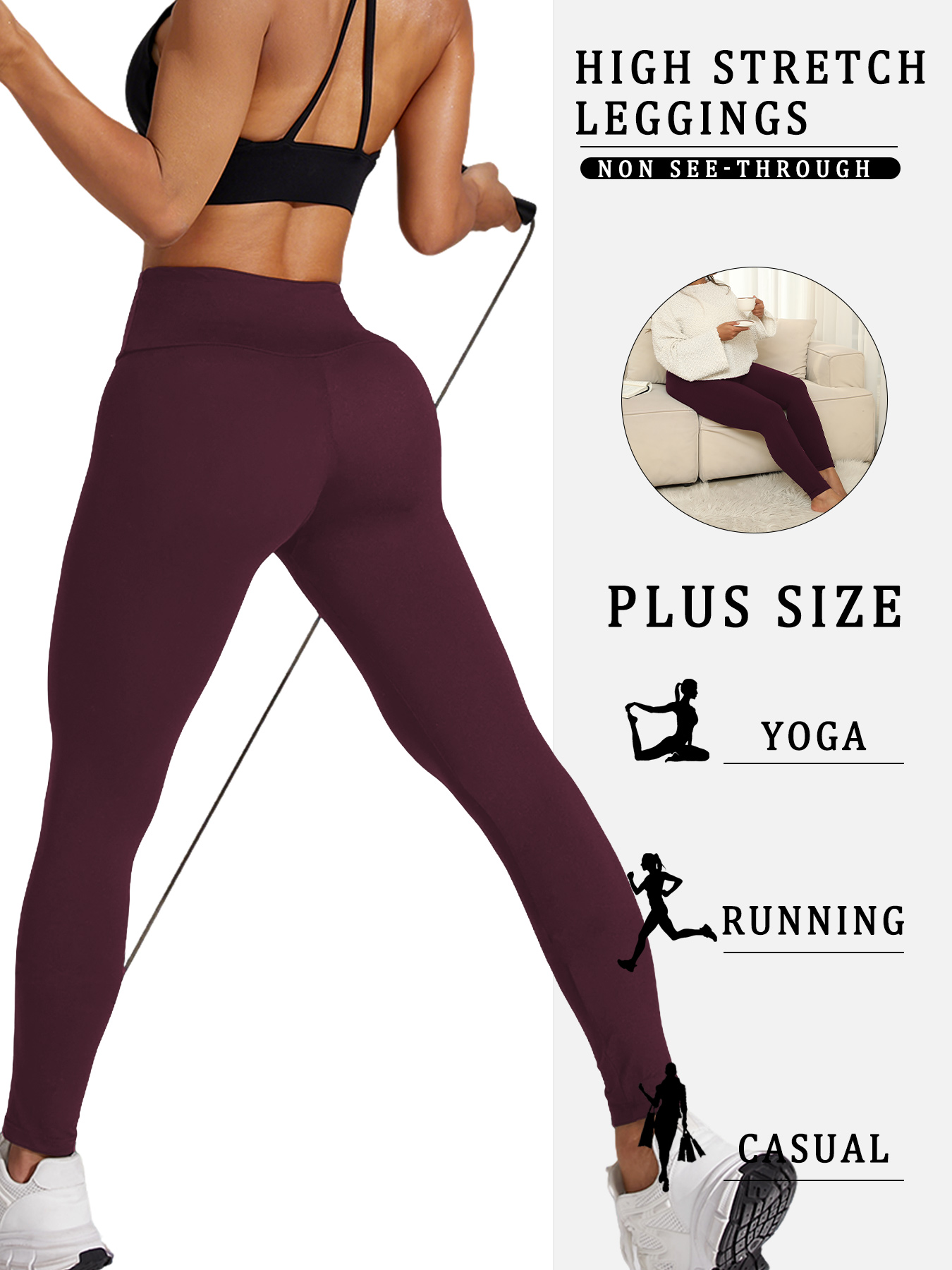 2 pack plus size Women's High  - Pilates Yoga Outfit 评论和价格