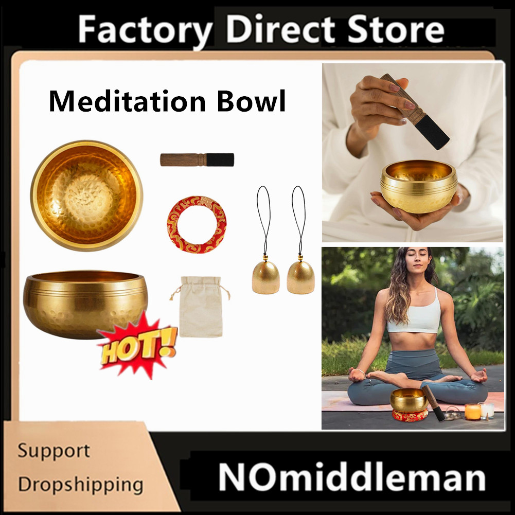 1Set Singing Bowl Set Meditati - Pilates Yoga Outfit 评论和价格