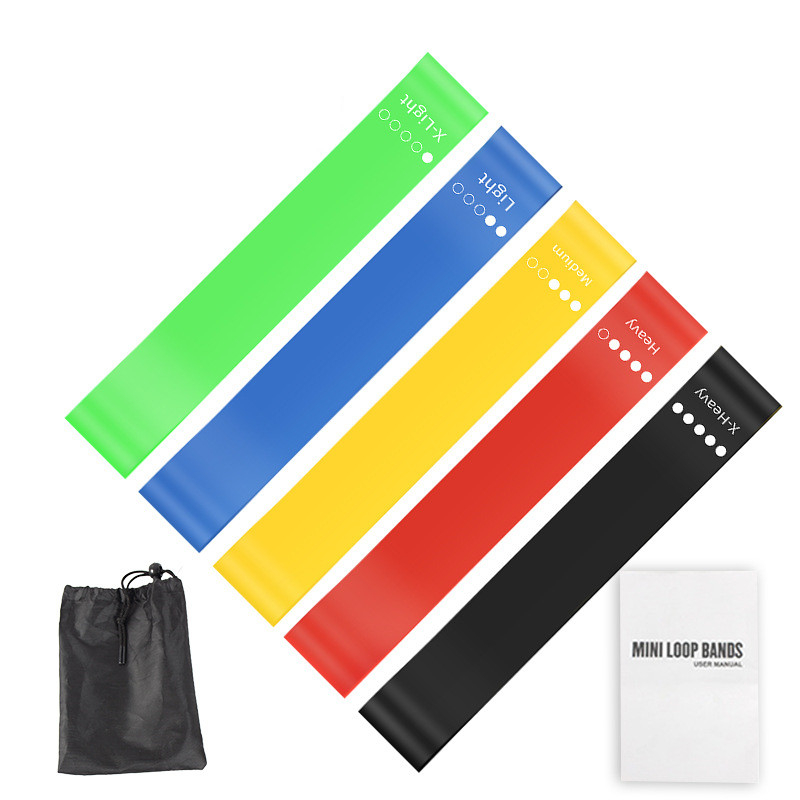 5Pcs TPE Resistance Bands Set  - Pilates Yoga Board 评论和价格