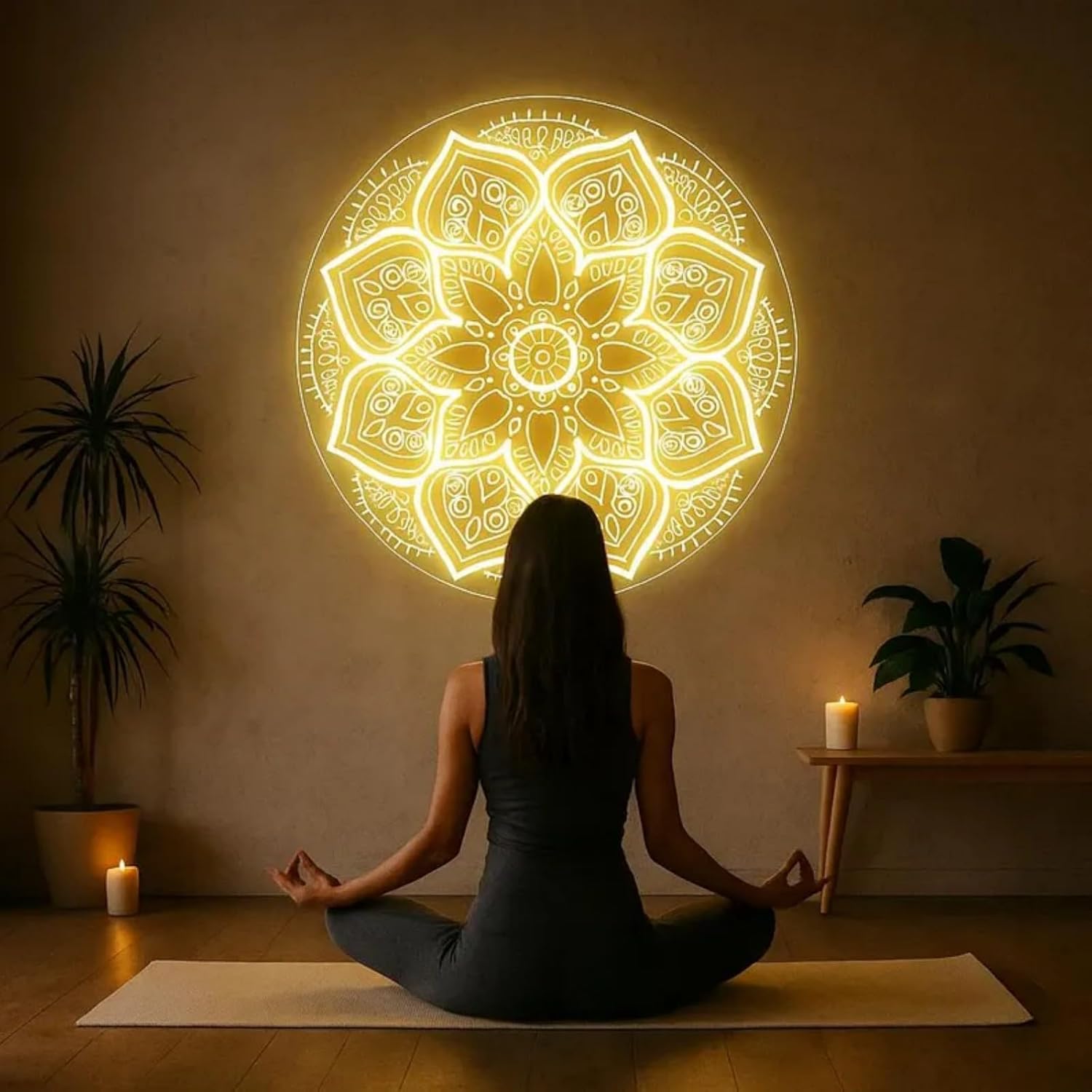 Mandala Neon Sign USB Powered  - Pilates Yoga Gifts 评论和价格