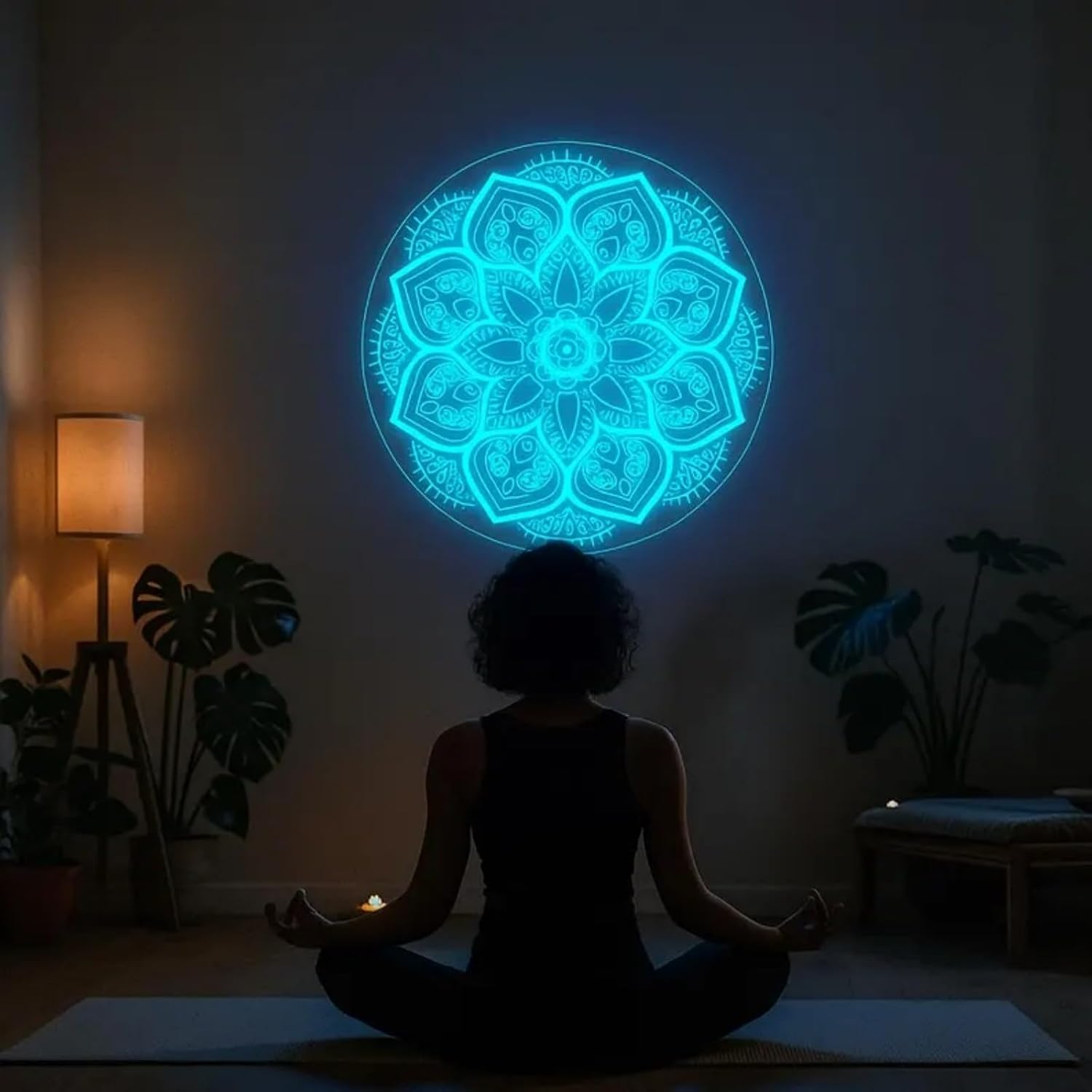 Mandala Neon Sign USB Powered  - Pilates Yoga Gifts 评论和价格