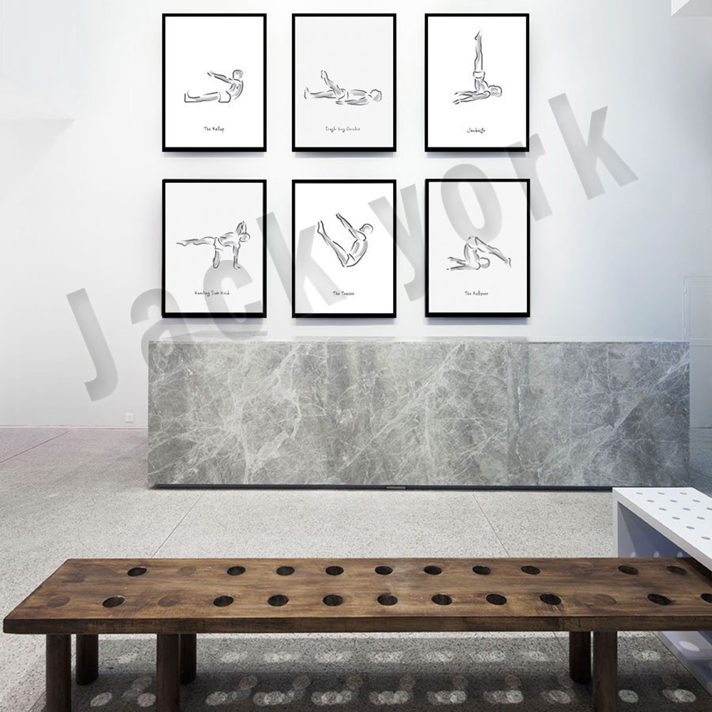 Joseph Pilates Exercise Infogr - Pilates Yoga Gifts 评论和价格