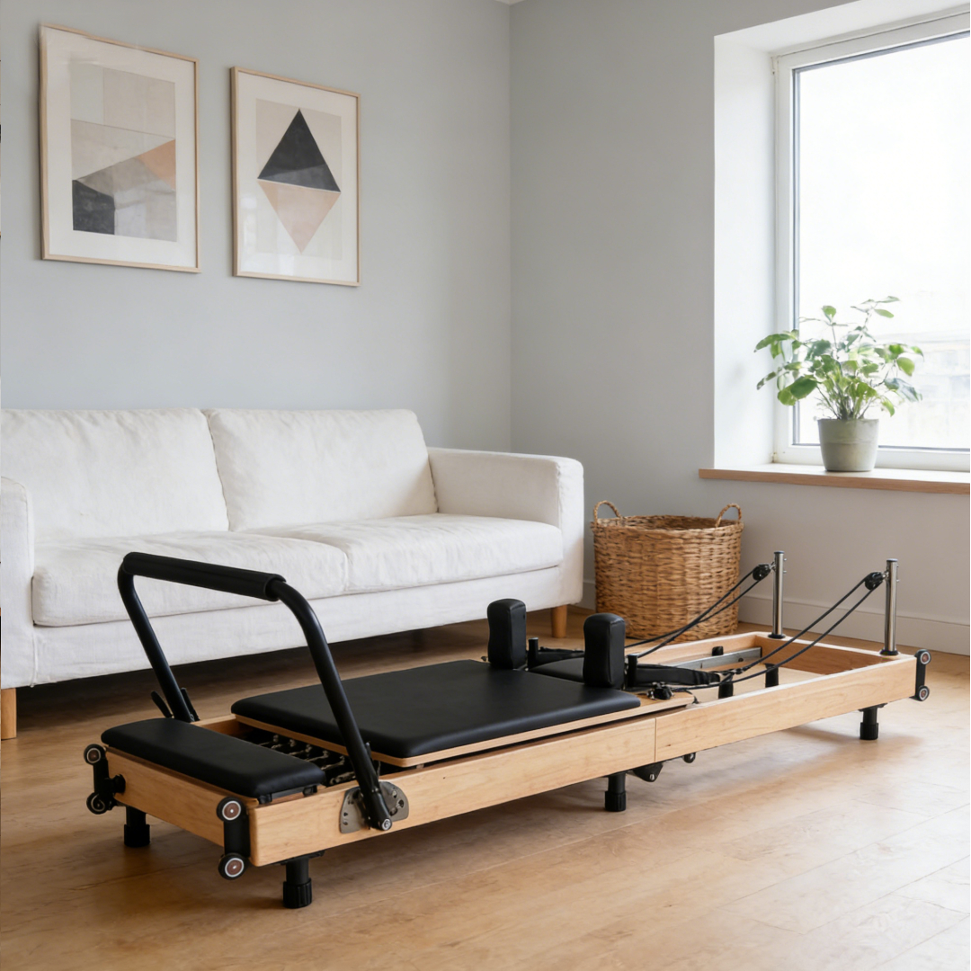 Space-Saving Foldable Oak Pila - Pilates & Yoga Tina Fehrenbach 评论和价格